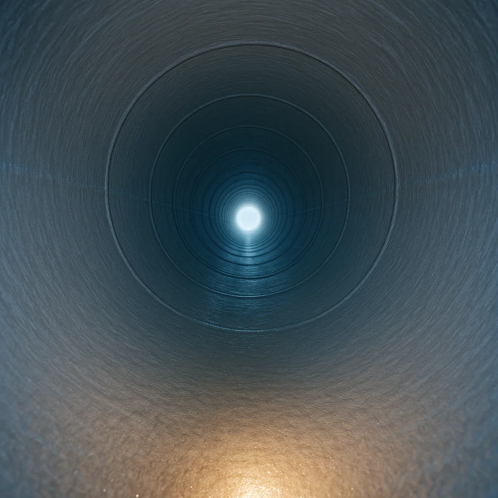 Relined drain pipe interior